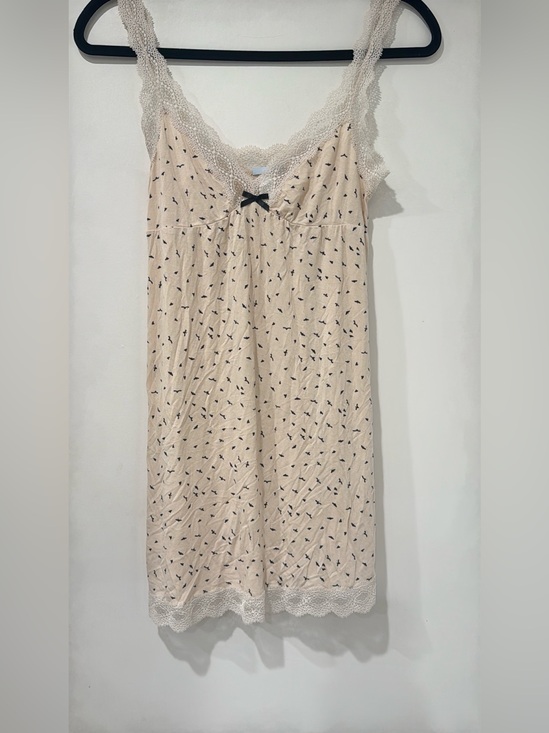 Eberjey Other - Eberjey Lace Trim Bird Print Chemise Nightgown | Medium | Modal Blend